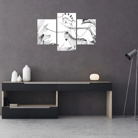 Obraz - Akvarelová džungľa (90x60 cm)