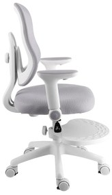 Detská rastúca stolička Neoseat MIKY — látka, sivá