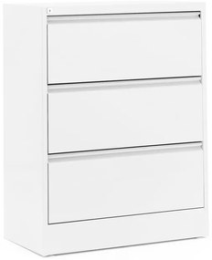 Kancelárska kartotéka INDEX, formár A4, 3 zásuvky, biela