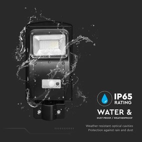 LED stmievateľná solárna pouličná lampa LED/6W/3,2V 6000K IP65 5000 mAh + DO