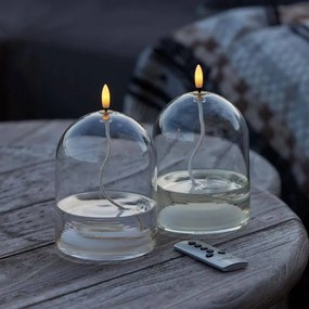 SIRIUS LED olejová lampa Dea, Ø8 x 11 cm, číra