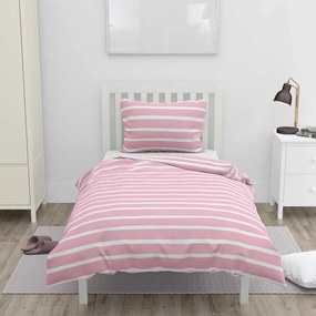 Home Elements Obliečky bavlnené Ruže a prúžky DUAL