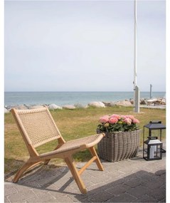 Dizajnové kreslo Jadiel teak - syntetický ratan