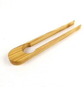 AMADEA Drevené servírovacie kliešte, masívne drevo, dĺžka 28 cm