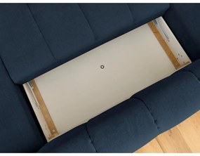 Tmavomodrá rozkladacia/s úložným priestorom rohová pohovka (ľavý roh/do tvaru "U") Fuji – Bobochic Paris