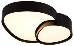 Čierne LED stropné svietidlo 36x43.5 cm Rise – Trio