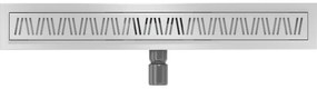 Mexen Flat nerezový sprchový žľab 50 cm vzor M22, 1029050-15