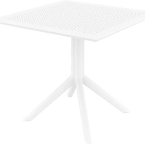 Stôl Sky 80 - v74 x 80 x 80 cm - Biela
