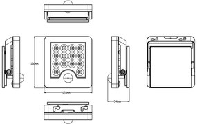 TOP LIGHT Svetlo nástenné Heleon PIR S, Čierna