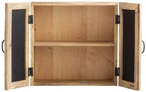 furniture-nabytek.cz - Masívna zrkadlová skrinka Caribou z mangového dreva, lakovaná, hnedá – 52×23×50 cm