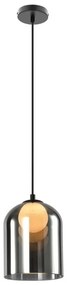 Závesný luster KLEA na lanku 1xG9/15W/230V dymovo čierny