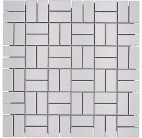 Keramická mozaika CWM 07WM biela 30 x 30 cm