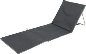 Sunnydays Podložka plážová s oceľovou konštrukciou SIERRA, antracit Množstvo: 2 ks