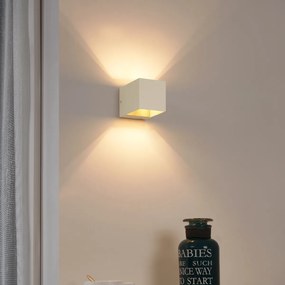 Moderná nástenná lampa béžová G9 štvorcová - Transfer