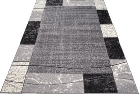 TA Koberec K872A DARK GRAY CHEAP PP CRM Sivý (tmavý) Obdĺžnikový Rozmer: 80x150 cm