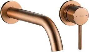 REA-B4600 - Umývadlová batéria LUNGO pre podomietkovú inštaláciu, kartáčovaná meď