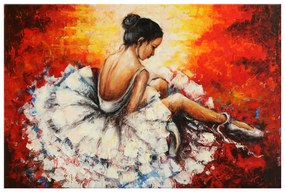 Gario Ručne maľovaný obraz Unavená baletka Rozmery: 120 x 80 cm