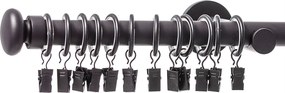 Jednoduchá garniža Modern black matt 240 cm