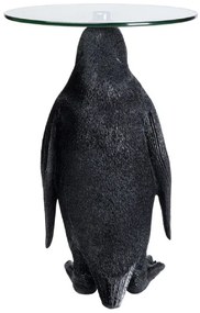 Animal Ms Penguin príručný stolík čierny Ø32 cm