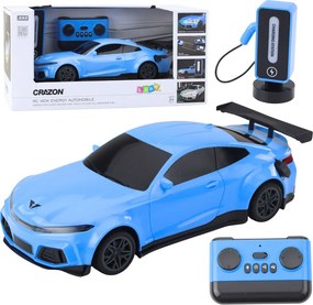 LEAN Toys Elektrické športové auto diaľkovo ovládaná nabíjacia stanica Blue