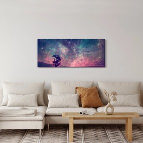 Obraz - Nadpozemská nočná obloha (120x50 cm)