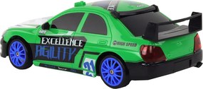 LEAN Toys Športové autíčko s diaľkovým ovládaním R/C v mierke 1:24, zelené, s vymeniteľnými kolesami