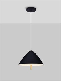 LED čierny moderný luster Oros