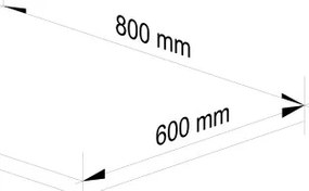 Kuchynská pracovná doska OLIVIA S80 dub craft