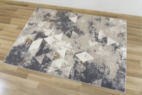 Koberec Zer Lux B595A lesklý béžový/sivý