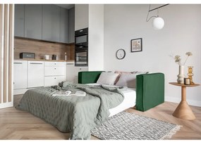 Tmavozelená rozkladacia pohovka 168 cm Lucky Lucy – Miuform