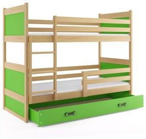Poschodová detská posteľ RICO NATURAL 80x160 cm