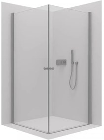 CERANO - Sprchovací kút Antelo Duo L/P - chróm, transparentné sklo - 120x70 cm - krídlový, CER-CER-8050BD147