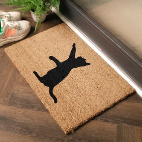 Rohožka z kokosového vlákna 40x60 cm Cat – Artsy Doormats