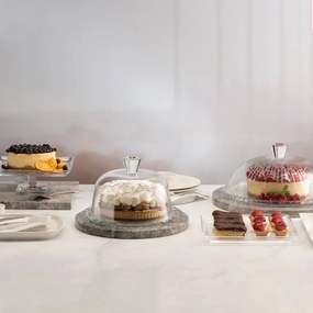 Pasabahce Servírovacia tácka s poklopom Patisserie 24 cm