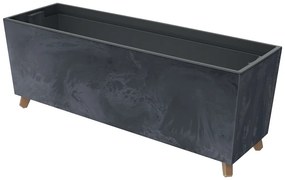 Plastový kvetináč na nožičkách DUC800NE 77 cm - antracit