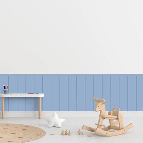 PIPPER. Textilná samolepiaca tapeta - Obdĺžnik - Tmavomodrá farba Farba: Bledá, Veľkosť: 60 cm