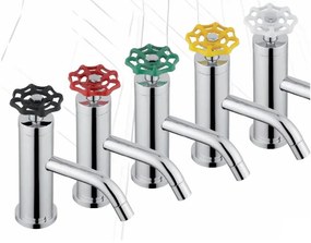 Reitano Rubinetteria Reitano Rubinetteria, INDUSTRY stojánkova umývadlová batéria vysoká bez výpuste, výška 332 mm, chróm/čierna, 5102LTT