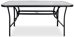 Záhradný jedálenský set Porto 150 cm + 4x kovová stolička Ramada