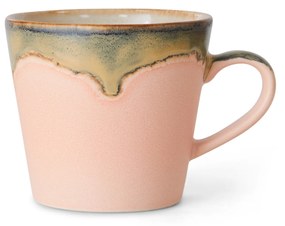 HK living Kameninový hrnček na cappuccino 70's Blossom 300 ml