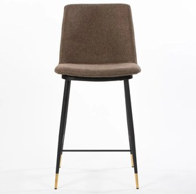 ROSSI BAR DARK BROWN ČALÚNENÁ BAROVÁ STOLIČKA brown