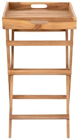 Záhradný servírovací stolík z teakového dreva 29x39 cm Ronda – House Nordic