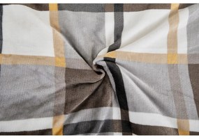 Sivo-hnedé obliečky na jednolôžko z mikroplyšu 140x200 cm – My House