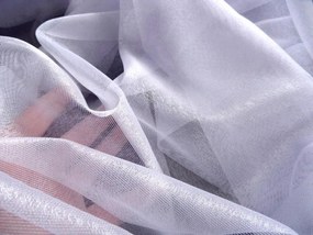 Dekorstudio Biela záclona ENZO s olovkom - vlastný rozmer Uchytenie závesu: Dekoračné krúžky antracitové, Šírka záclony: 100cm