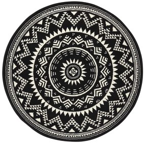 Hanse Home Collection koberce Kusový koberec Celebration 103441 Valencia Black - 140x140 (priemer) kruh cm