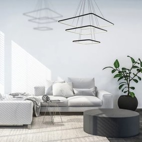 LED Luster na lanku NIX LED/117W/230V čierna