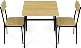 Jedálenský stôl s dvoma stoličkami AUT-O2121 OAK
