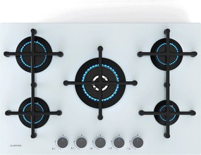 Klarstein Plynová varná doska Illuminosa 5 Sklokeramický horák Sabaf s 5 horákmi