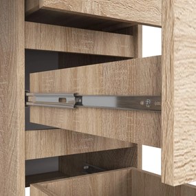 Písací stôl A-7 90 cm dub sonoma pravý