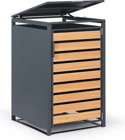 Prístrešok na popolnicu 240 l, 1160 x 695 x 800 mm, dekor dreva