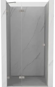 Mexen, Mexen Lunar výklopné sprchové dvere, ľavé 100 cm, transparentné, brúsený nikel - 834-100-000-97-00-L